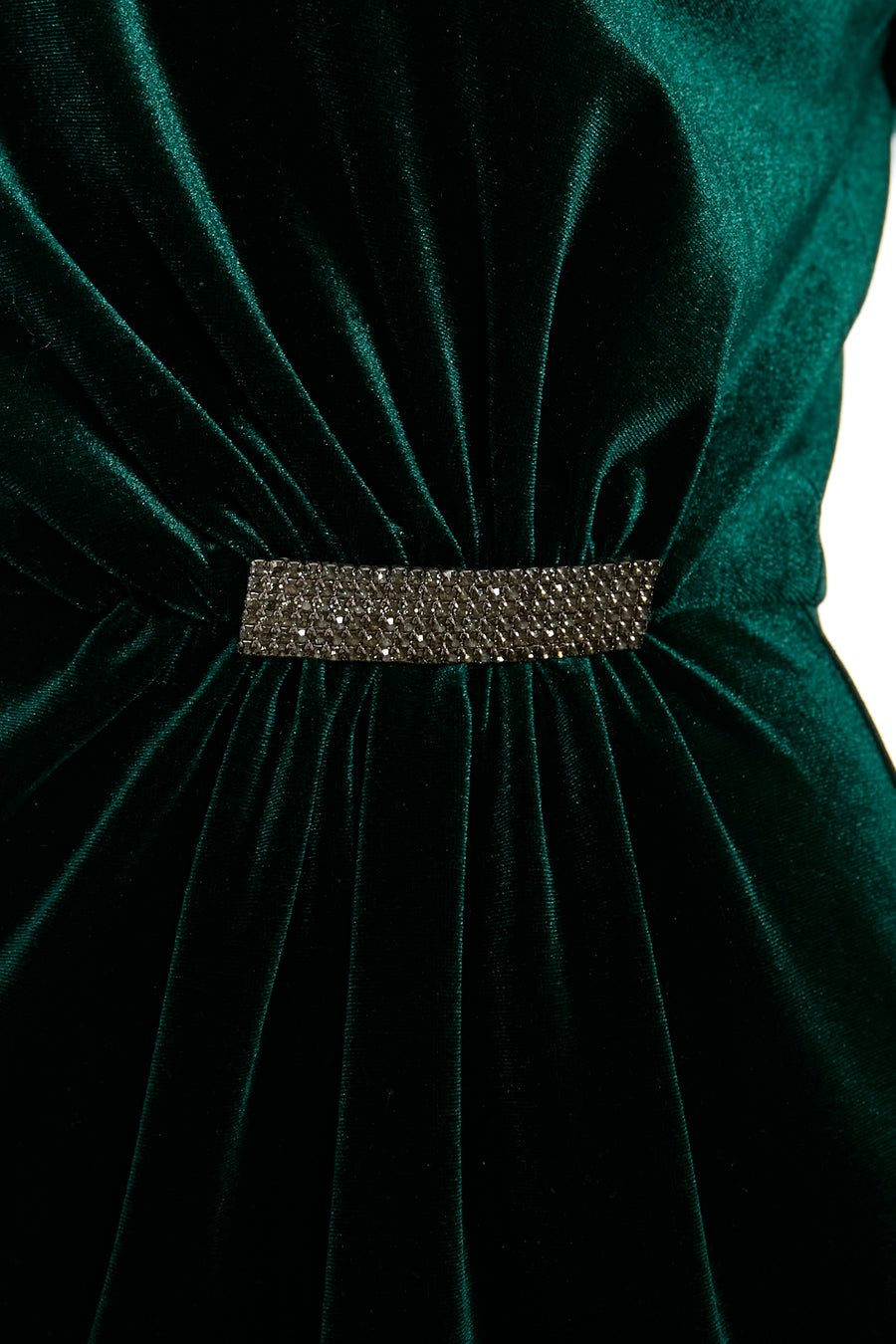 Kaylee Velvet Sheath Dress with Sparkle Trim
