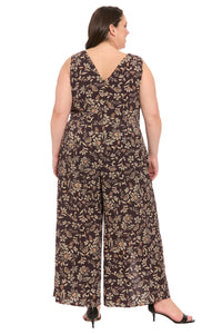 Gaia Jumpsuit: in Floral Dashes