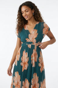 Diondra Empire Pleated Mesh Midi