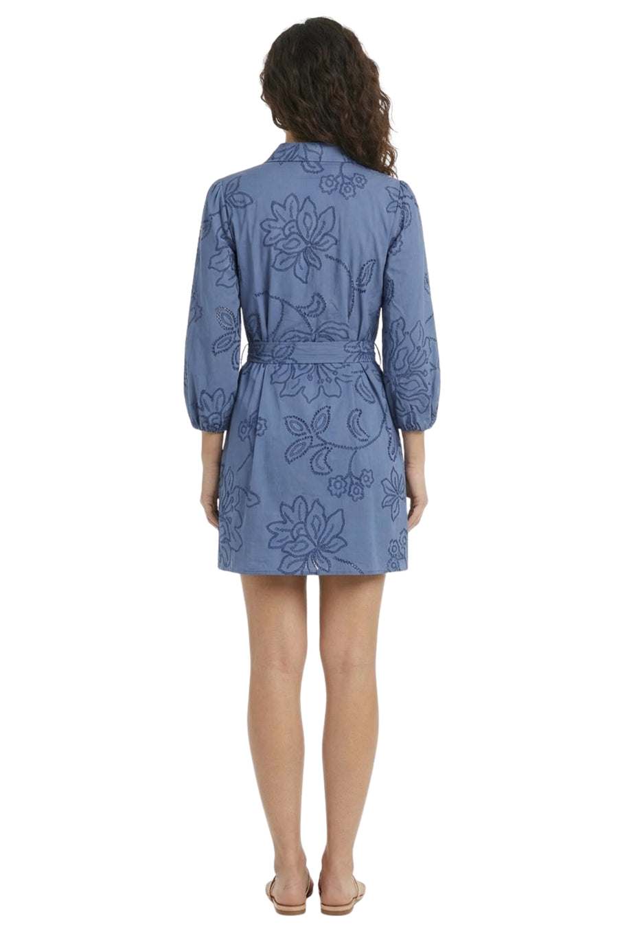 Dannie Cotton Bishop Sleeve Shirtdress