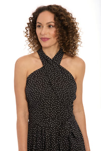 Onyx in Chiffon Pin Dots