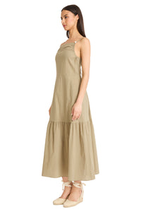 Brian Cotton Lace Back Midi