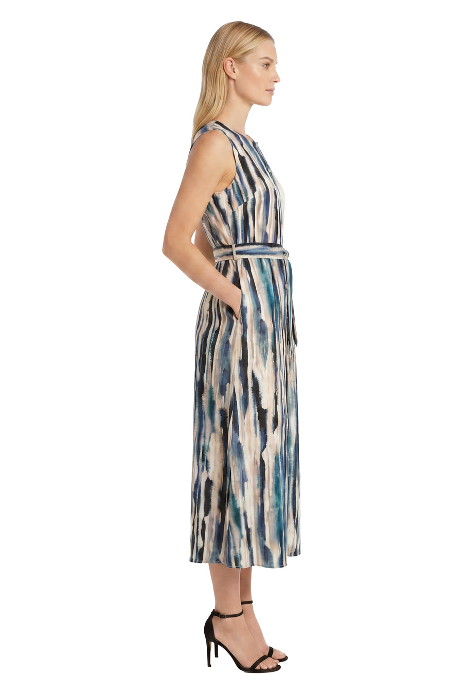 Denny Button Front Midi