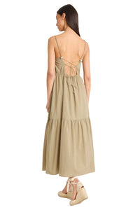 Brian Cotton Lace Back Midi