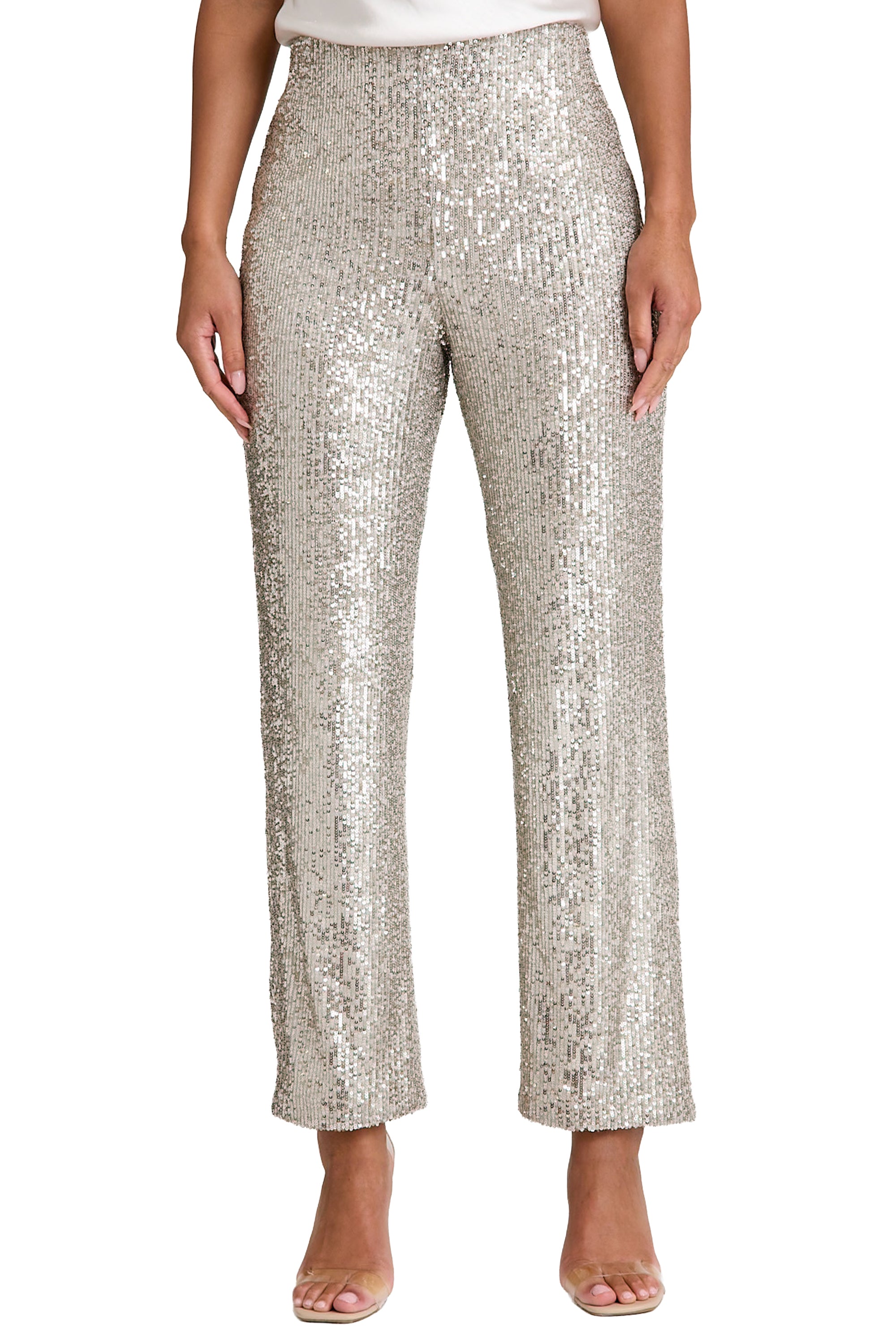 1*2様 MASU 24AW SEQUINS EASY PANTS 42 Clean waistline sequin pant – Maggy London