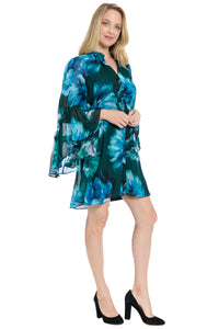 Cecil Ruffle Sleeve Mini Dress