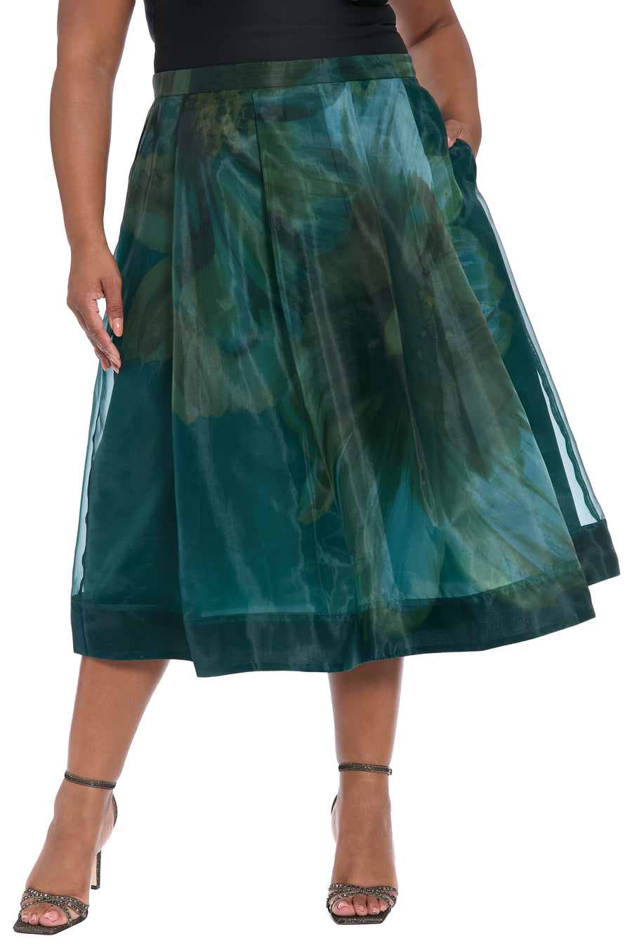Harlem Pleated Midi Skirt