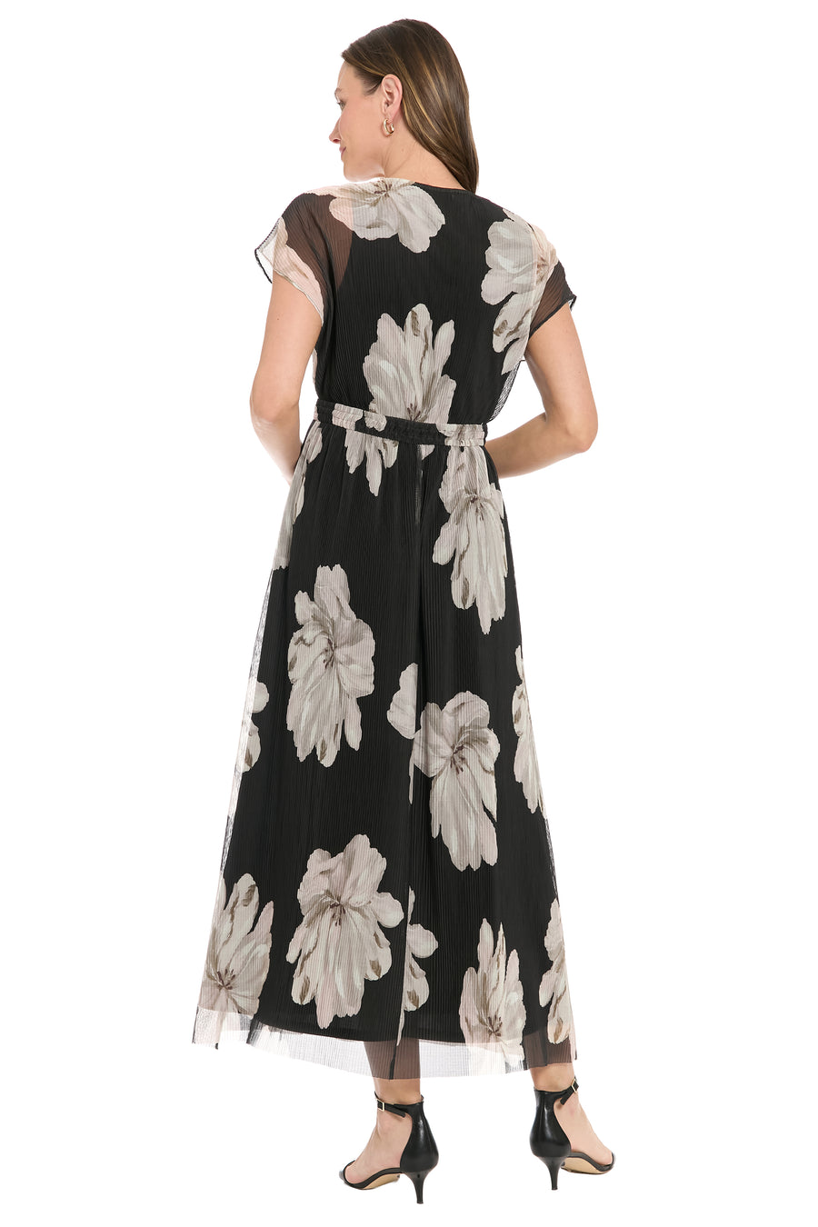 Diondra Empire Pleated Mesh Midi