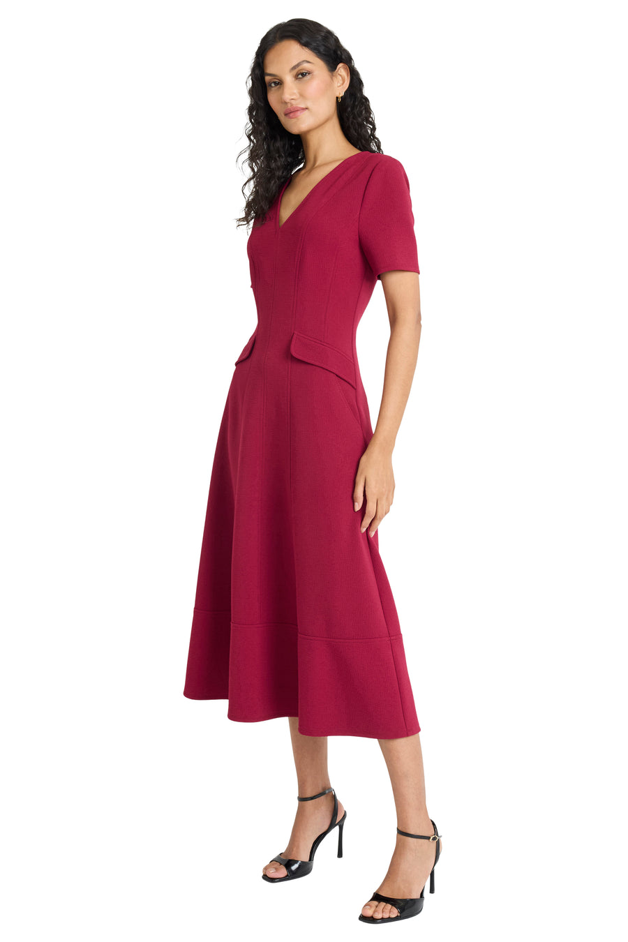Hana Midi A-Line Dress Black / Standard / 4 Hana Midi A-Line Dress Black / Standard / 4