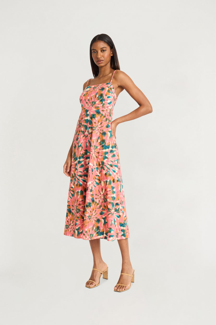 Lionel Cotton Spaghetti Strap Midi A-Line Dress | The Good Journey Maggy London Lionel Cotton Spaghetti Strap Midi A-Line Dress | The Good Journey Maggy London