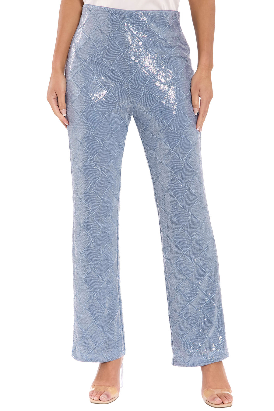 Tribeca Pant in Diamond Sequin Pants