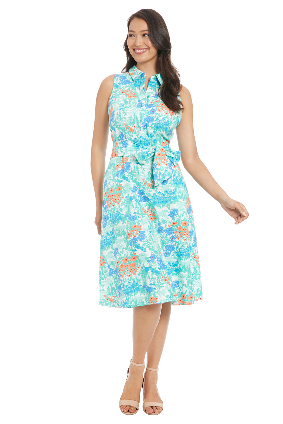 Manuela Shirtdress: in Artistic Floral