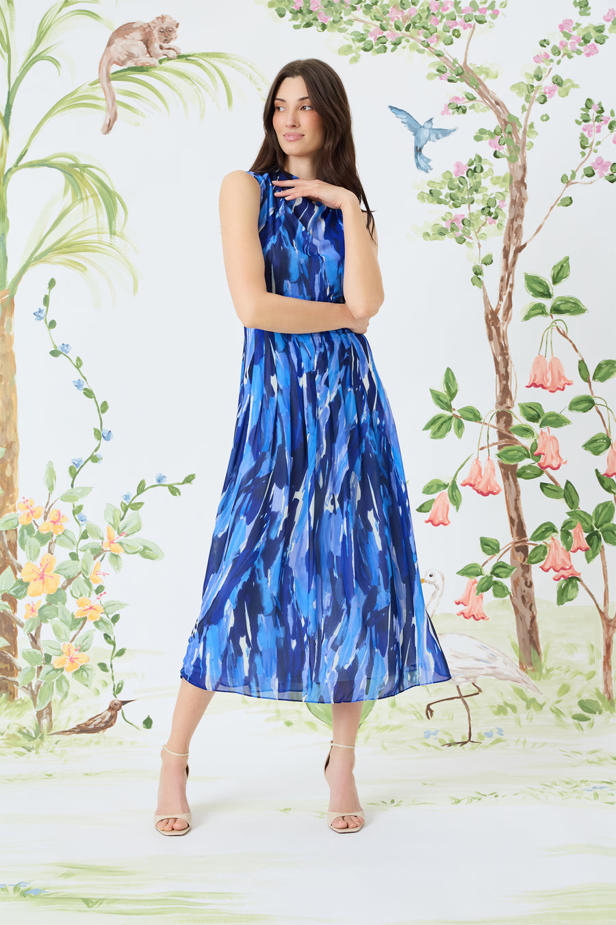 Maggy London Midi Dress, 0 / Navy Blue Maggy London Midi Dress, 0 / Navy Blue