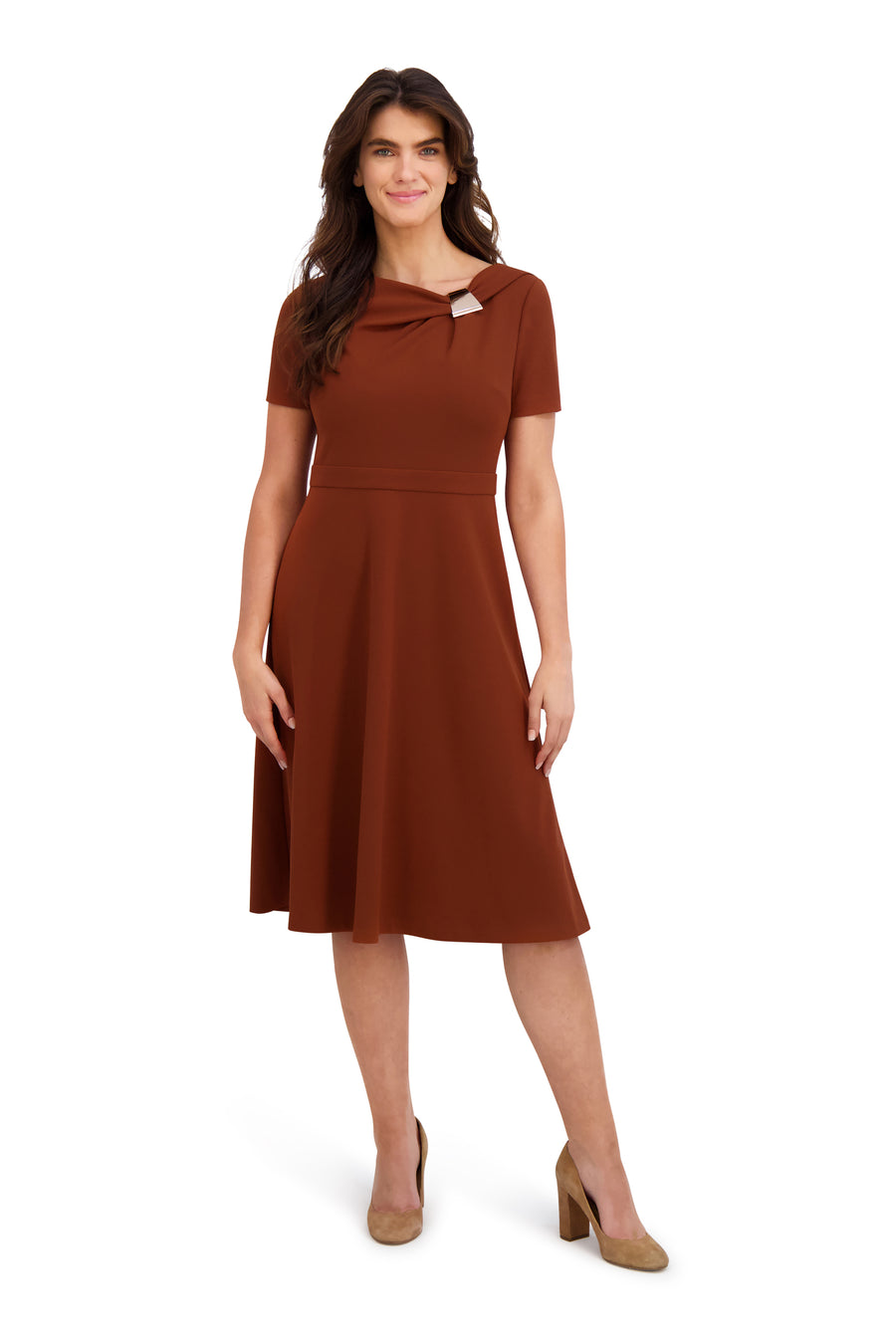 Colleen in Solid with Metal Trim