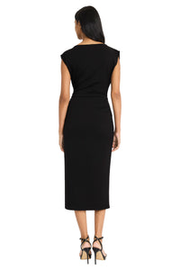 Leonor Midi Sheath Dress in Ponte