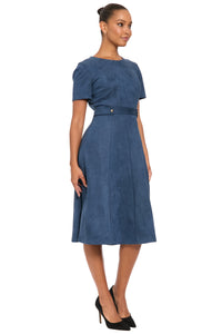 Quill with Short Sleeves in Suede
