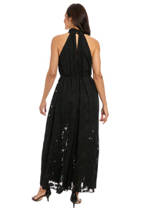 Godiva Jumpsuit in Leaf Jacquard - FINAL SALE