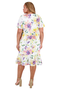 Brandi in Watercolor Blooms - FINAL SALE