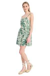 Carl Linen Open Back Mini