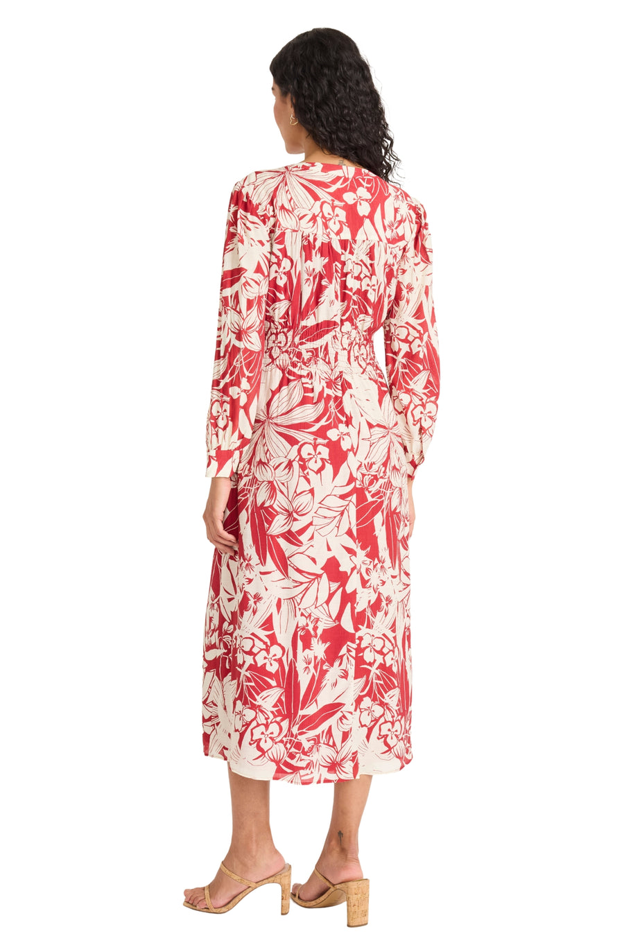 Vivianne Button Front Midi Dress