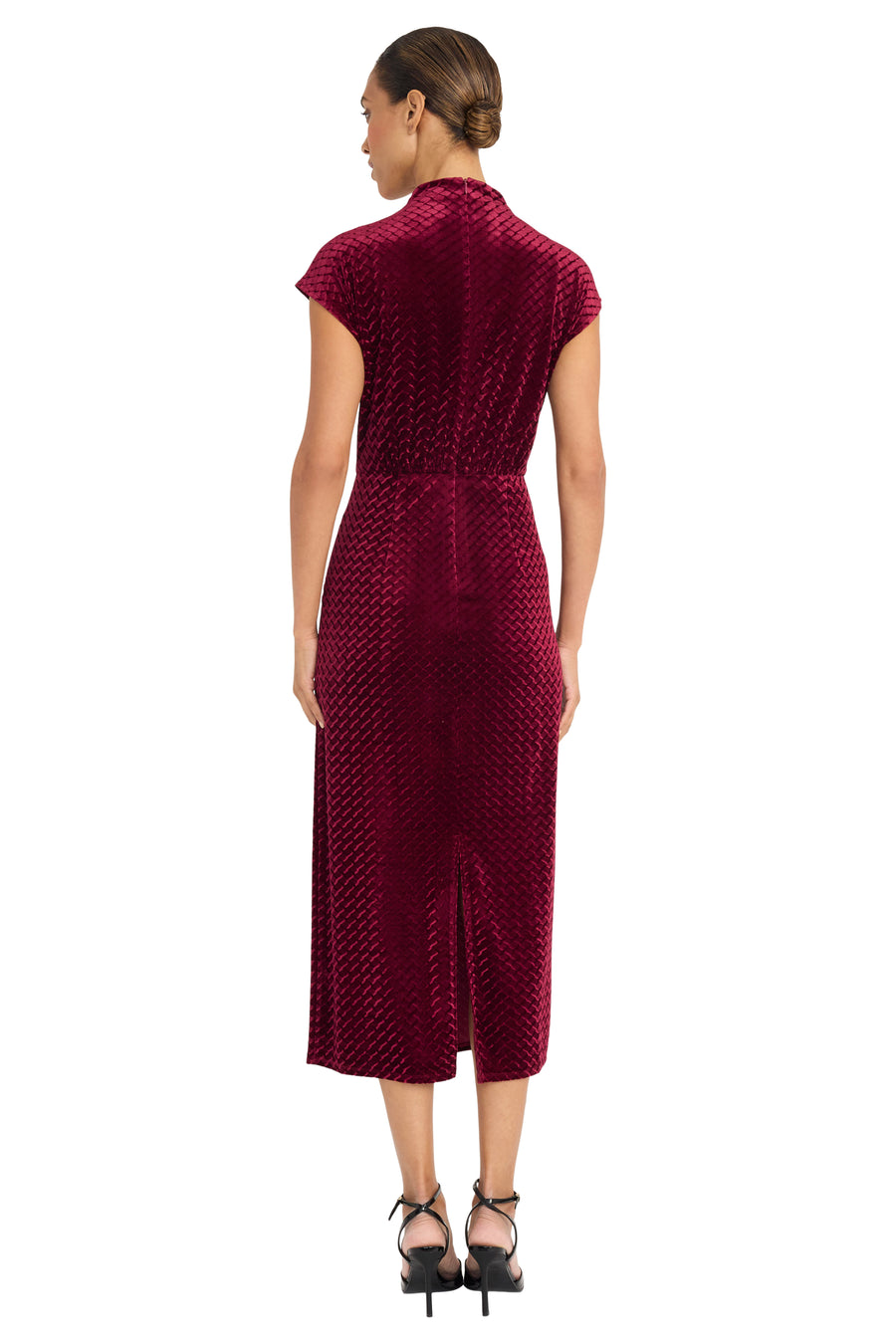 Noele Midi Velvet Sheath Dress