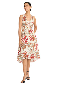 Arabella Cotton High Low Piped Neck Dress - FINAL SALE