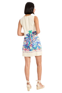Jocelyn Linen Front Tie Mini Dress