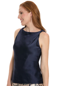 Fresia Top High-Neck Knot Detail