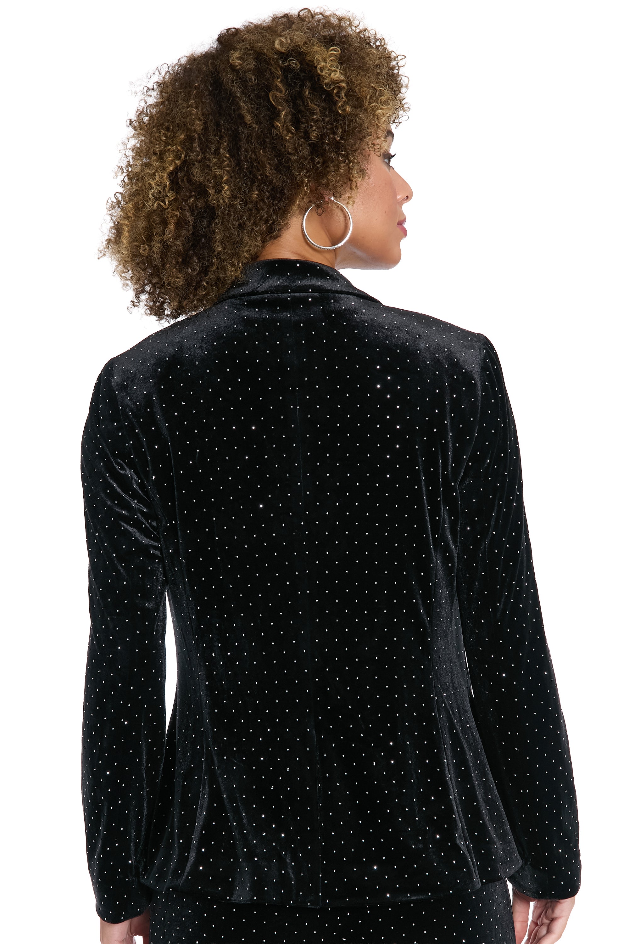 Brighton Blazer in Vivian Velvet – Maggy London