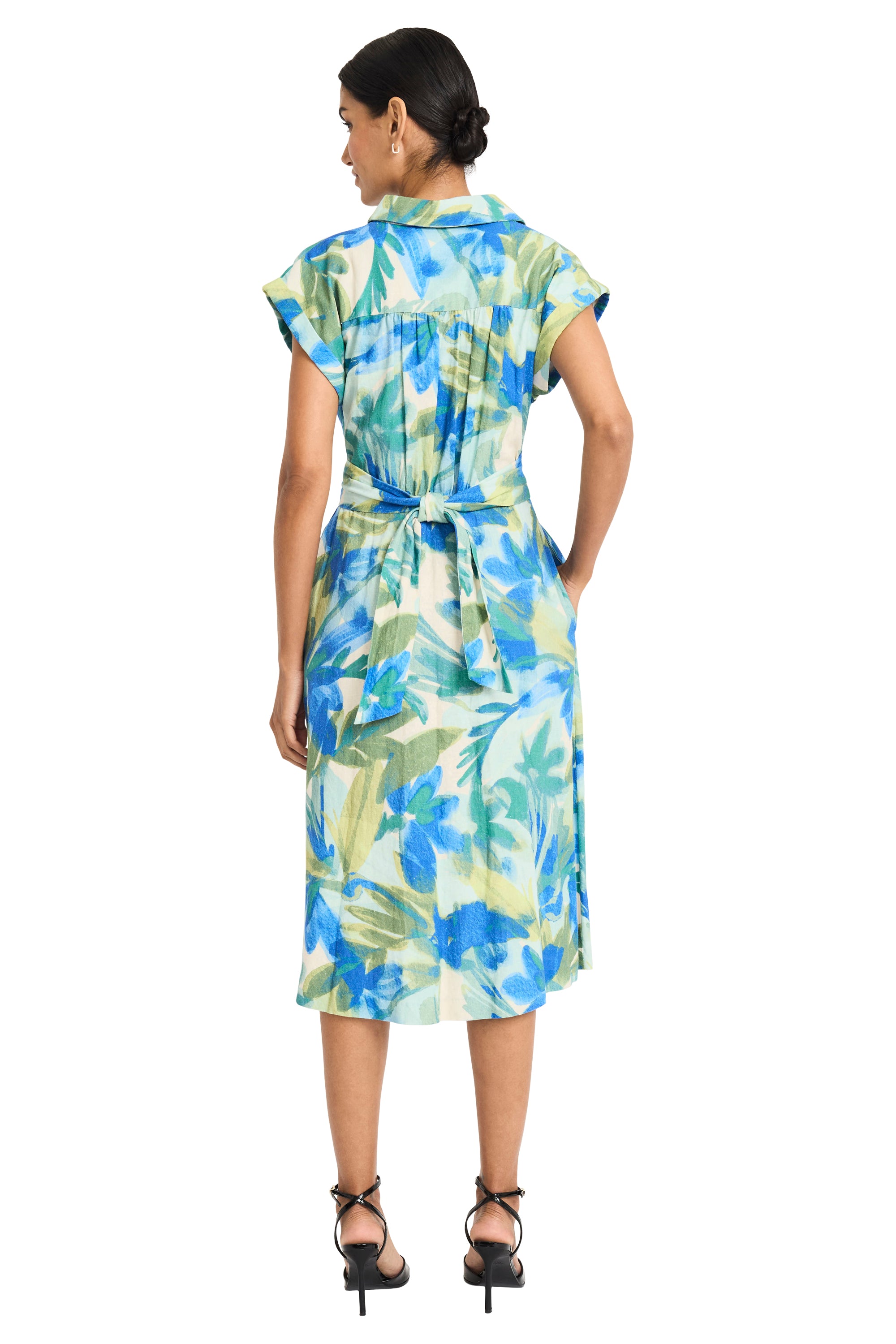 Josephine Shirtdress in Garden Mist