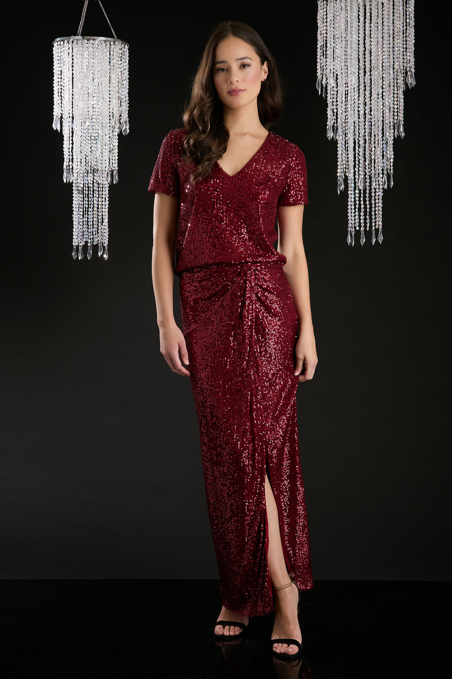 Willis V-Neck Cropped Tshirt Top