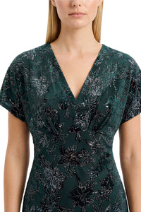 Aneesa in Metallic Florals Velvet