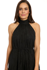 Godiva Jumpsuit in Leaf Jacquard - FINAL SALE
