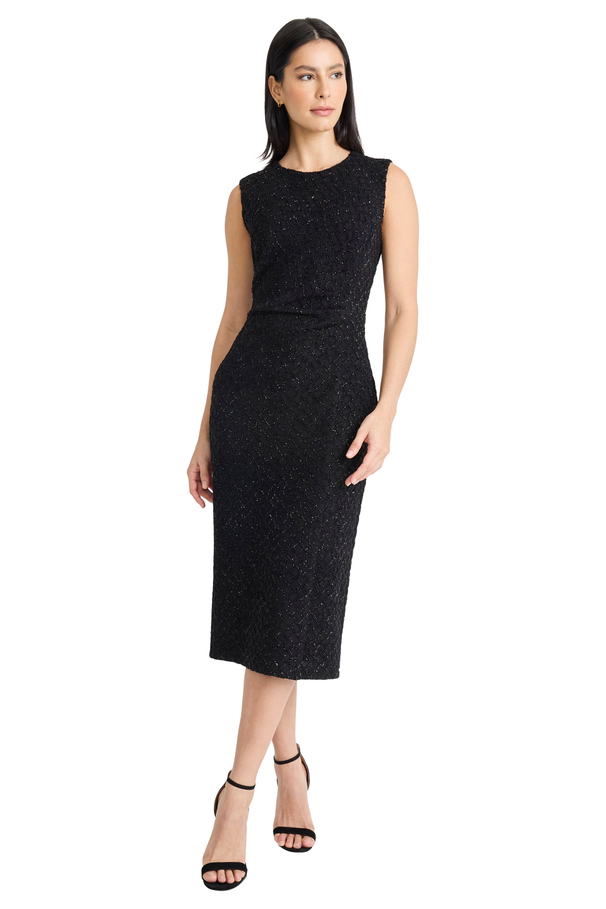 Romy A-Line Metallic Thread Midi