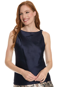 Fresia Top High-Neck Knot Detail