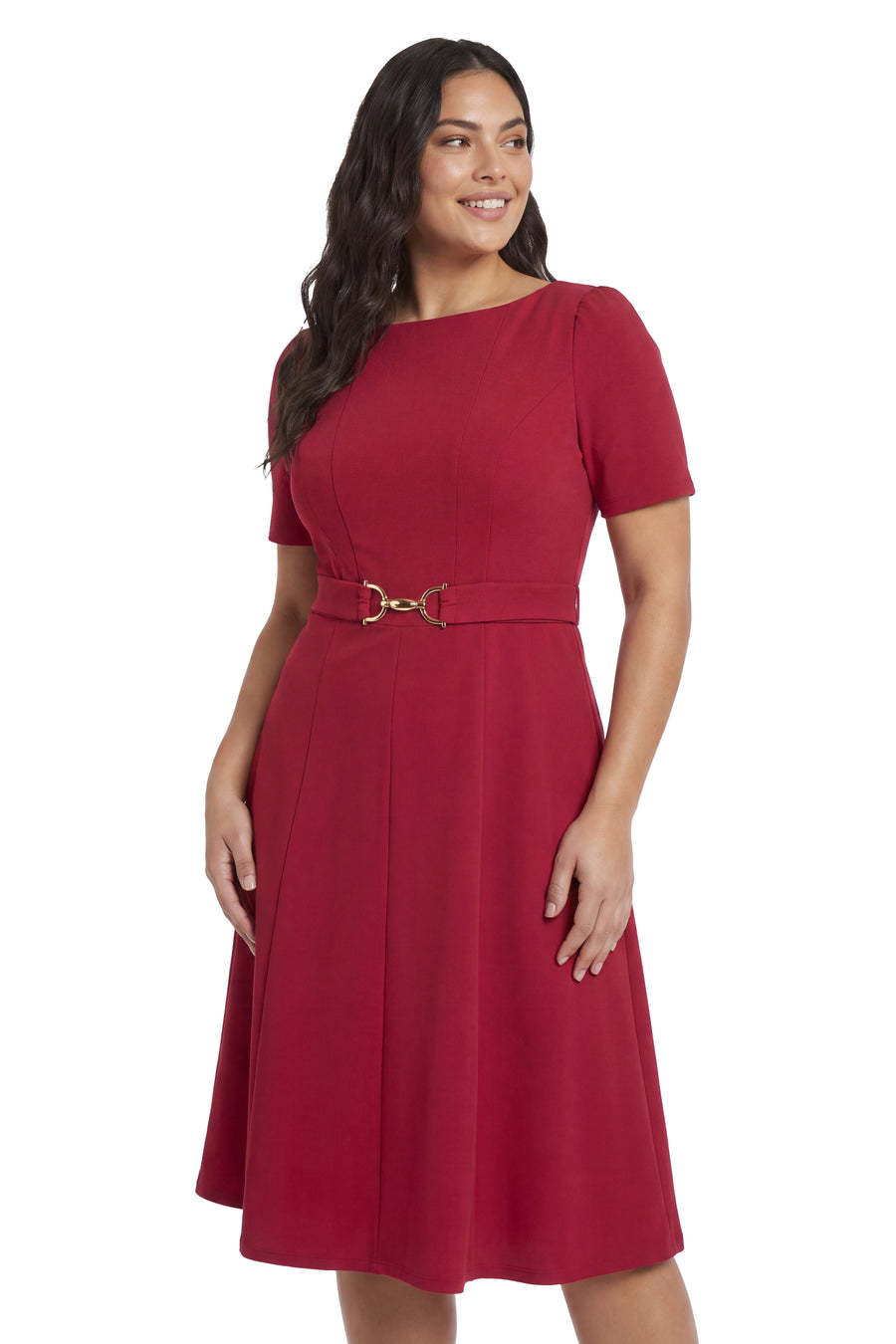 Quill Side Tab Dress with Buckle