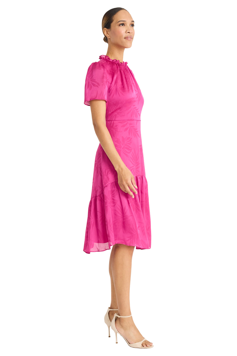 Lorraine Knee-Length A-Line Dress Short Sleeve | Maggy London Lorraine Knee-Length A-Line Dress Short Sleeve | Maggy London