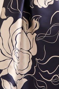 Gramercy Pleated High Low Skirt in Floral Eclipse