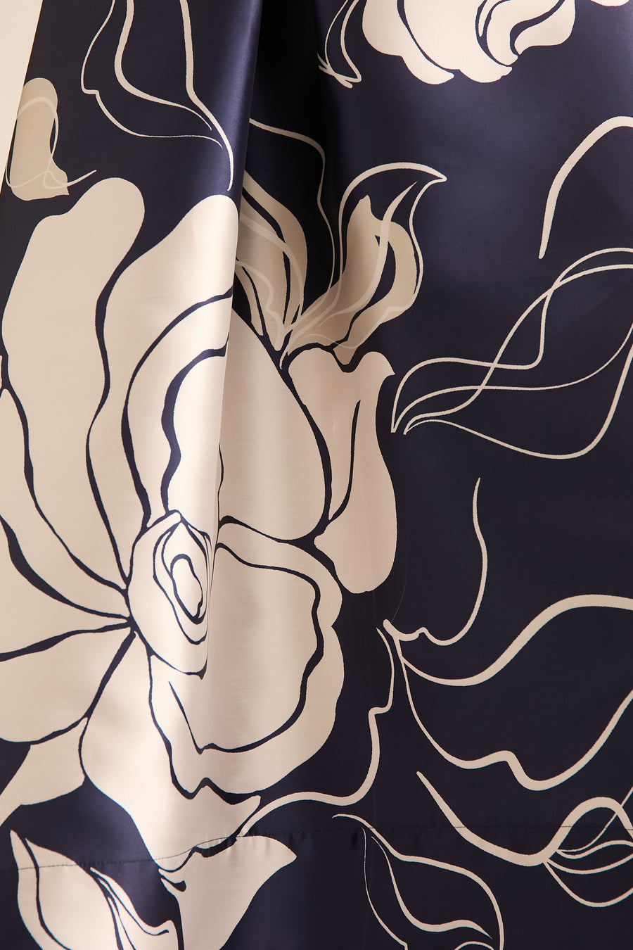 Gramercy Pleated High Low Skirt in Floral Eclipse