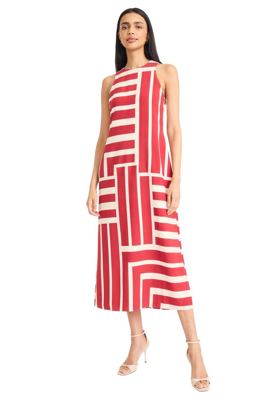 SLEEVELESS MAXI DRESS WITH KEYHOLE BACK Maggy London SLEEVELESS MAXI DRESS WITH KEYHOLE BACK Maggy London