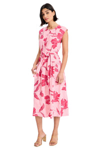 Tonia Linen Sleeveless Shirtdress Midi
