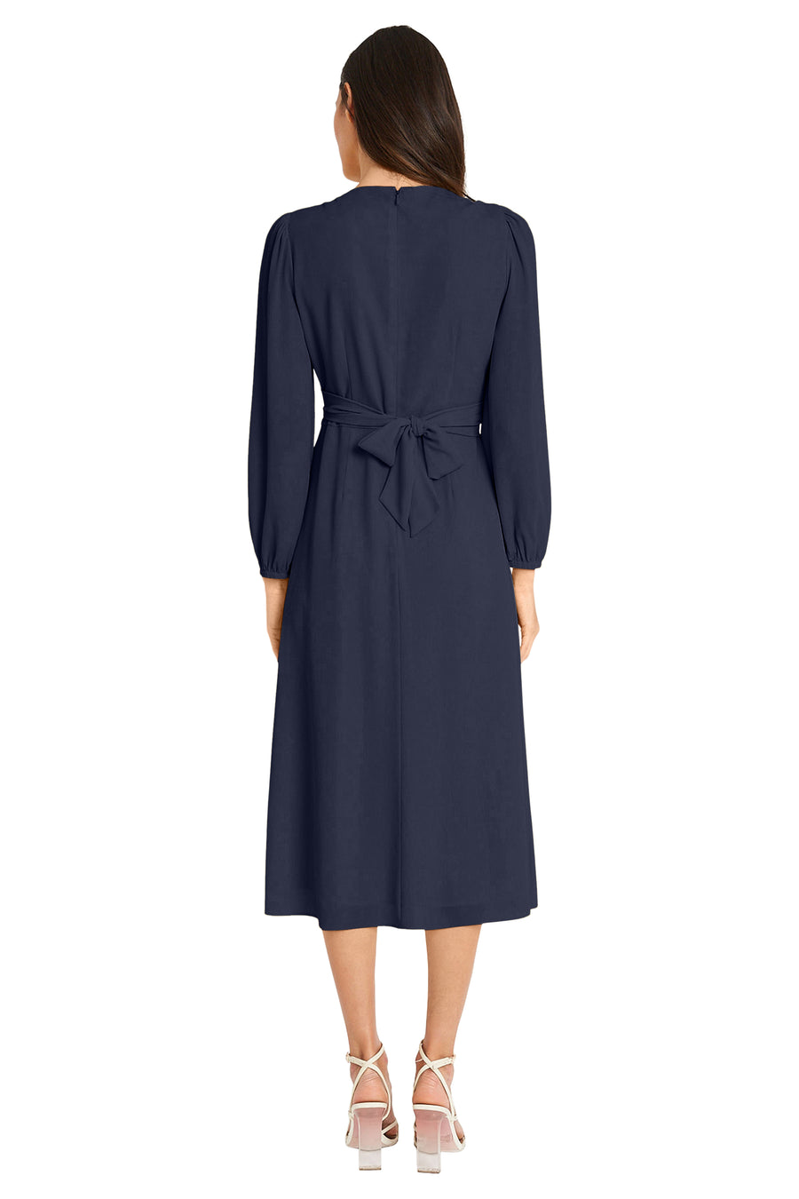 Maggy London Womens Belted Polyester Midi Dress, Snapdragon Maggy London Womens Belted Polyester Midi Dress, Snapdragon
