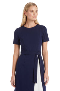 Lainy Colorblock Tie-Waist Dress