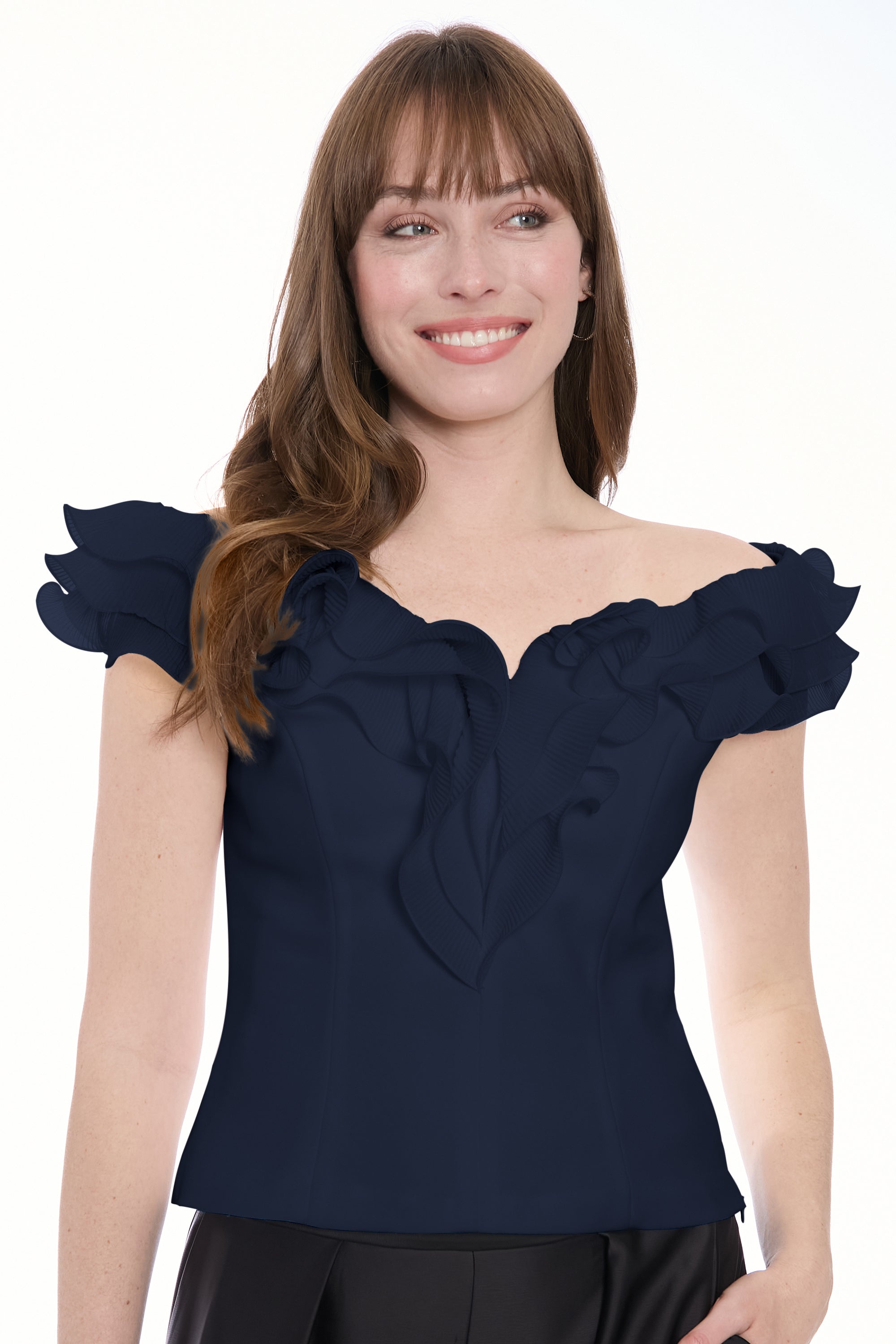 Soho Top Off Shoulder Short Sleeve | Muse by Maggy London