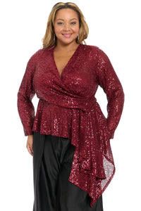 Tribeca Long Sleeve Peplum Top
