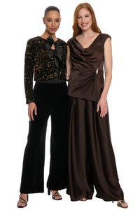 Sienna Cowl Neck Satin Top