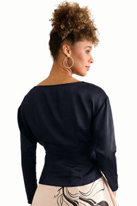 Elms Long Sleeve Wrap Top