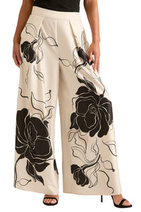 Astor Pleated Wide Leg Pant in Floral Eclipse