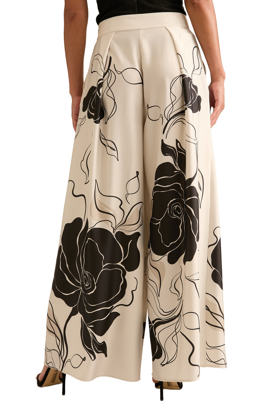 Astor Pleated Wide Leg Pant in Floral Eclipse