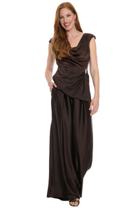 Sienna Cowl Neck Satin Top